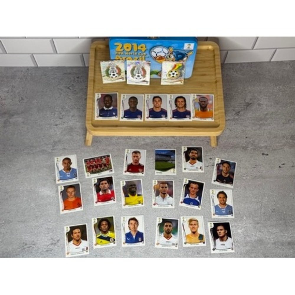 2014 FIFA World Cup Brazil Lunch Box 99% complete Panini Stickers Mexico Ghana